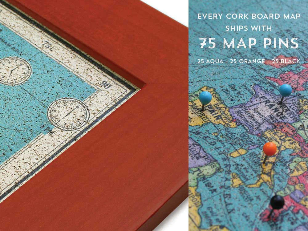 Cork Board World Map - Image 10