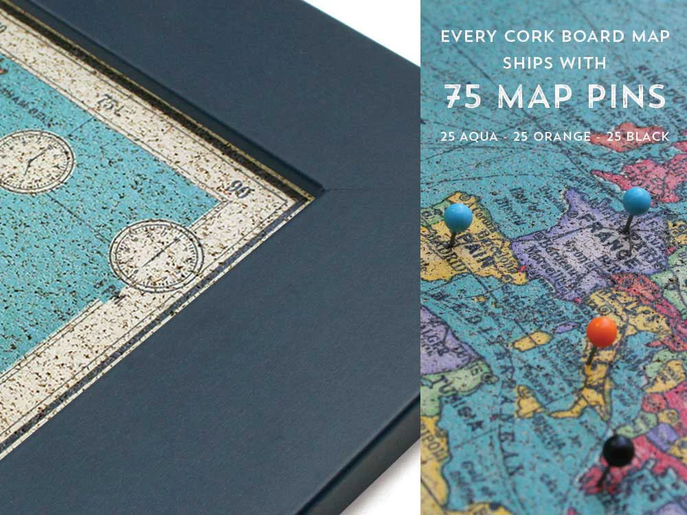 Cork Board World Map - Image 11