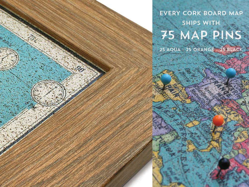 Cork Board World Map - Image 12