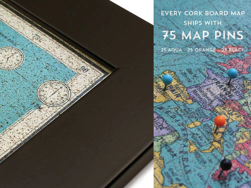 Cork Board World Map - Image 13