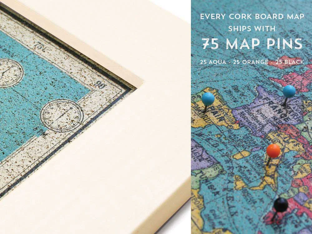 Cork Board World Map - Image 17