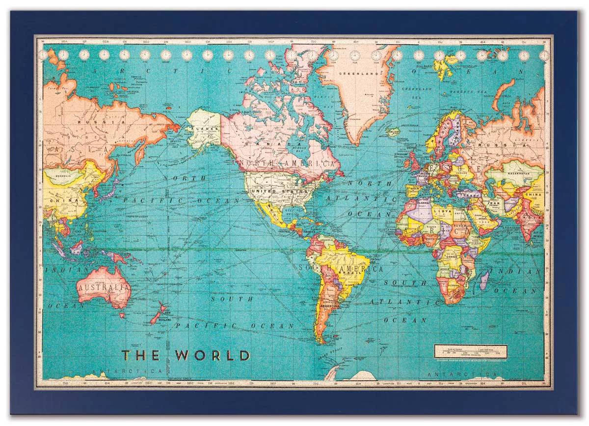 Cork Board World Map - Image 3