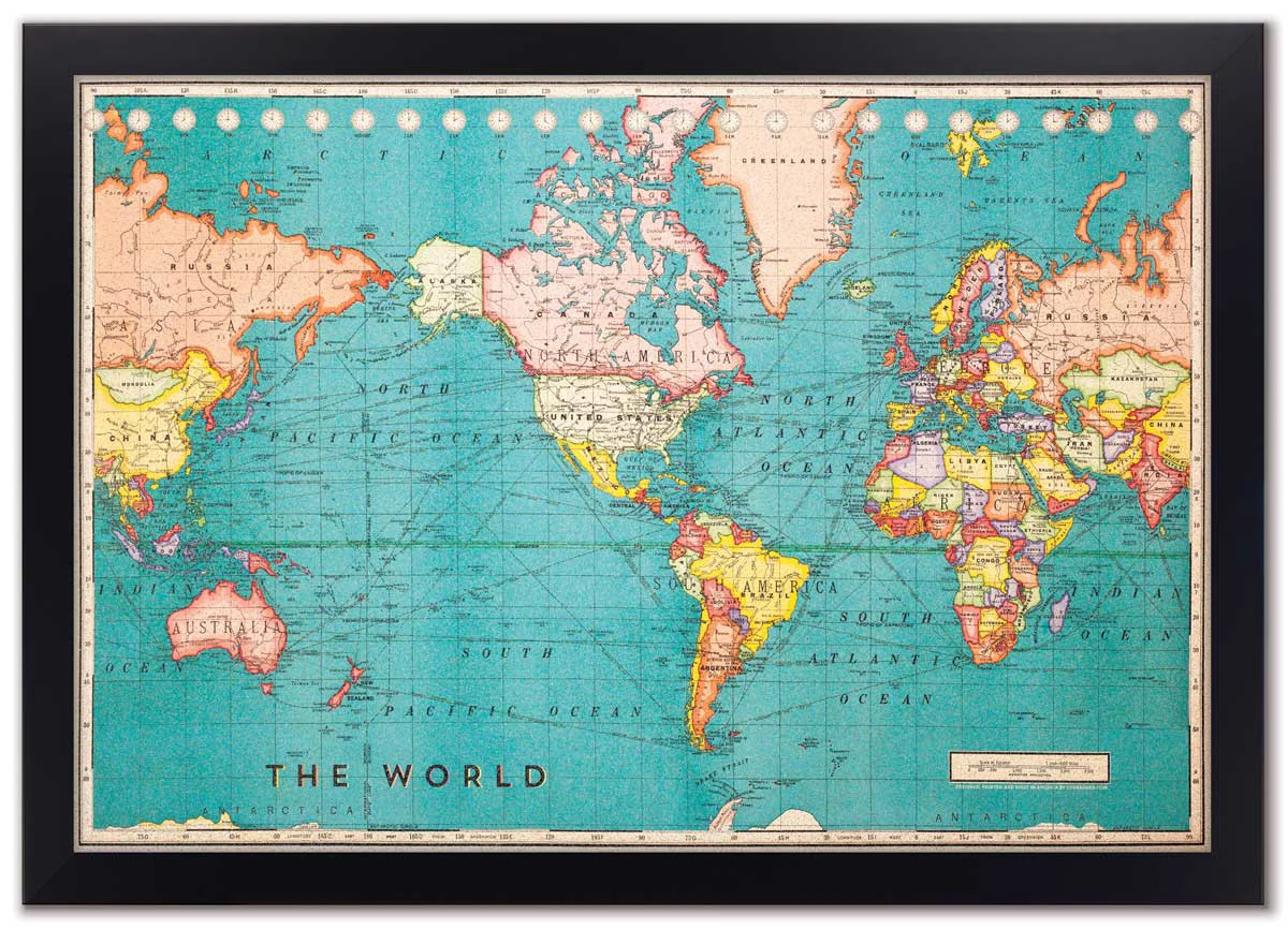 Cork Board World Map - Image 5