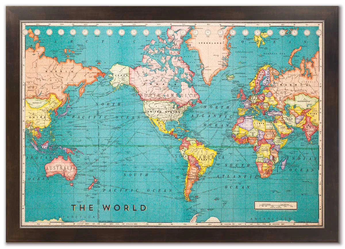 Cork Board World Map - Image 6