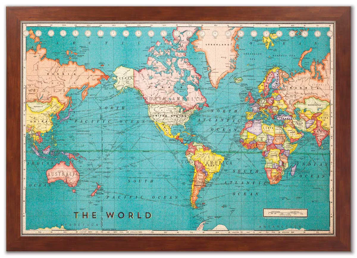 Cork Board World Map - Image 7
