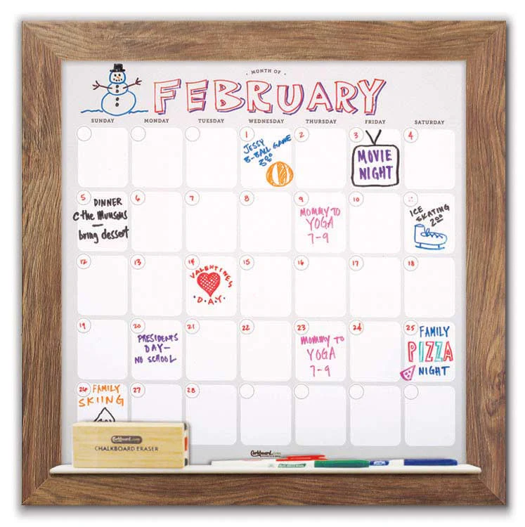 Dry Erase Calendar 22" x 22" - Image 2