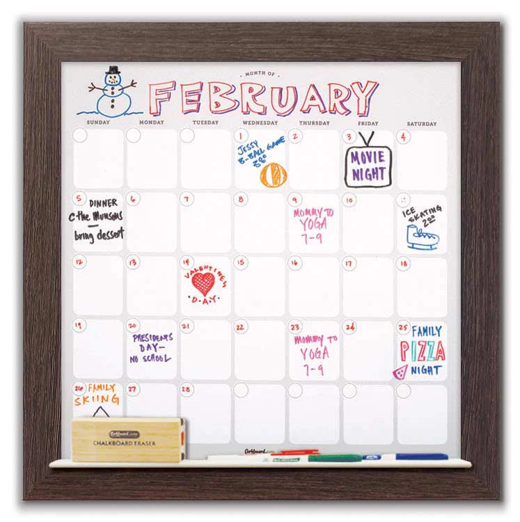 Dry Erase Calendar 22" x 22" - Image 3