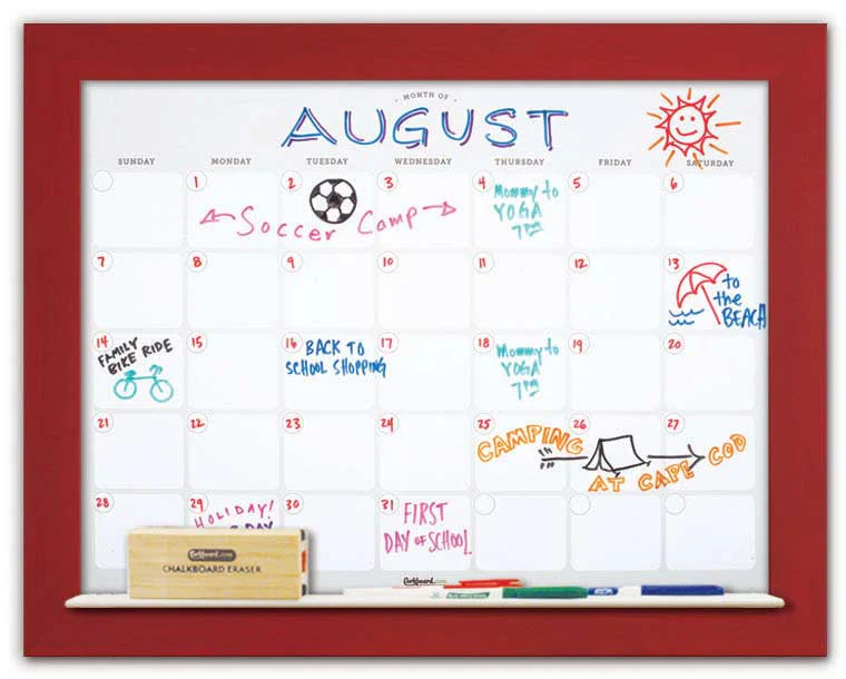 Dry Erase Calendar 28" x 22" - Image 10