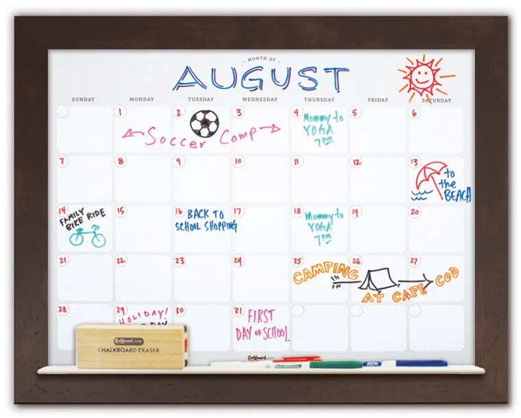 Dry Erase Calendar 28" x 22" - Image 5