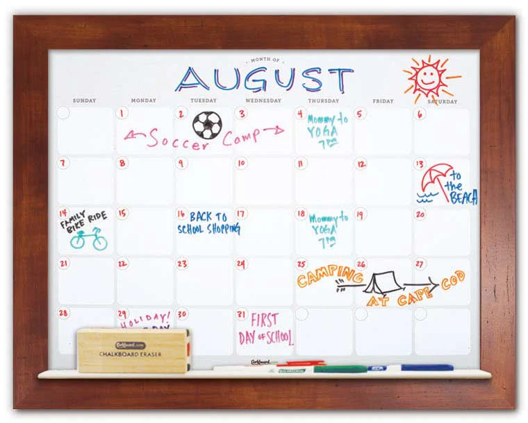 Dry Erase Calendar 28" x 22" - Image 6