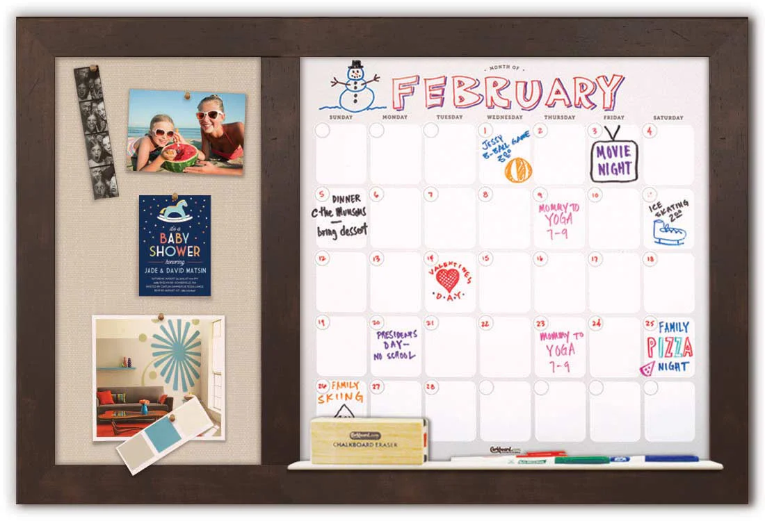 Dry Erase Calendar 36" x 22" - Image 10