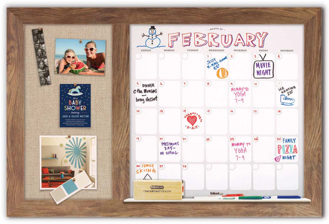 Dry Erase Calendar 36" x 22" - Image 3