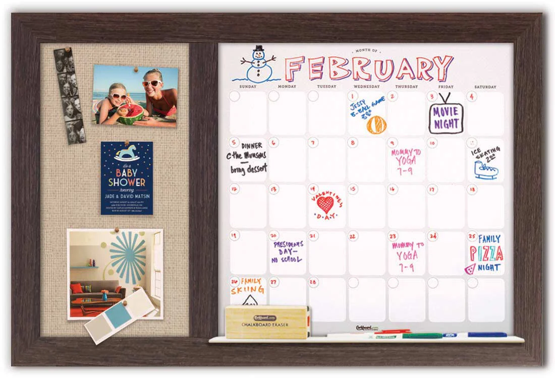 Dry Erase Calendar 36" x 22" - Image 5